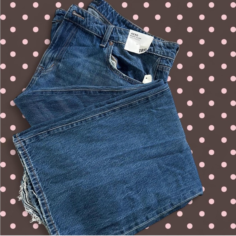 AEROPOSTALE- baggy flare non stretch denim ✨✨